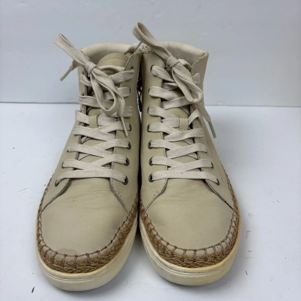 UGG Gradie Ivory Cream High-Top Sneakers Women’s size 10